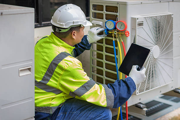 Professional Ac Installation technician working in Ashley, PA